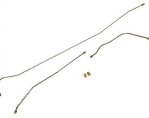 56 Fuel Line - 5/16" Stainless Steel Tank To Pump - 3 Piece Set