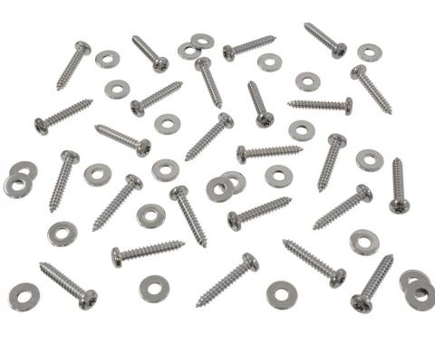 1984-2013 Chrome Engine Compartment / Underhood / Interior Detail Screws