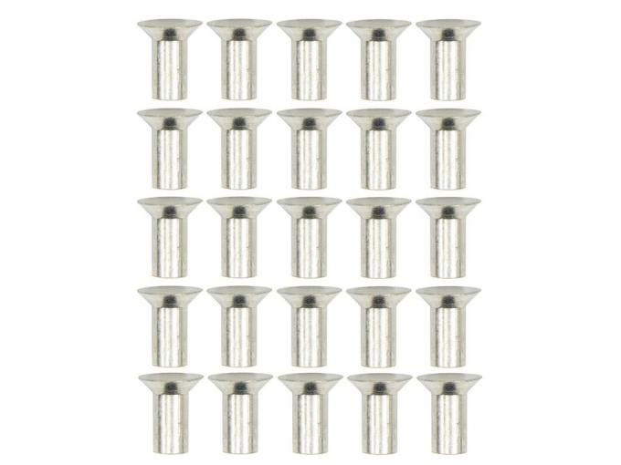 Redline Restomotive® 1953-1967 Chevrolet Corvette 25 Piece Aluminum Countersunk Body Flat Head Assembly Rivet 3/16" x 9/16"
