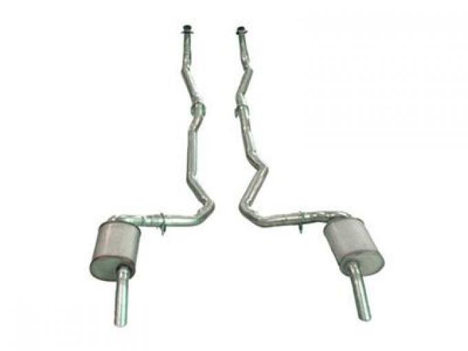 1974-1979 Hideaway Dual Exhaust System 350 Automatic 2"