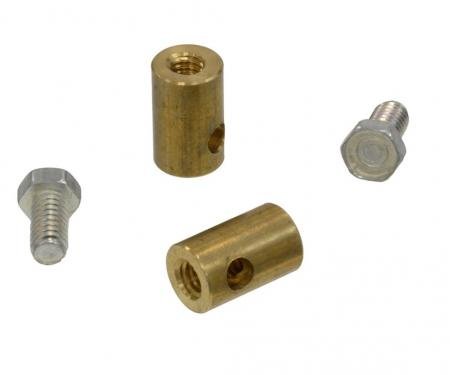 68-75 Soft Top / Convertible Top Decklid Release Rod Stops With Screws