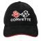 Hat - C2 And C3 Crossflag Logo Black With Red Piping