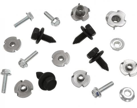 Redline Restomotive® 1969-1976 Chevrolet Corvette Fan Shroud & Extension Mount Kit with T-Nuts for Plastic Shrouds