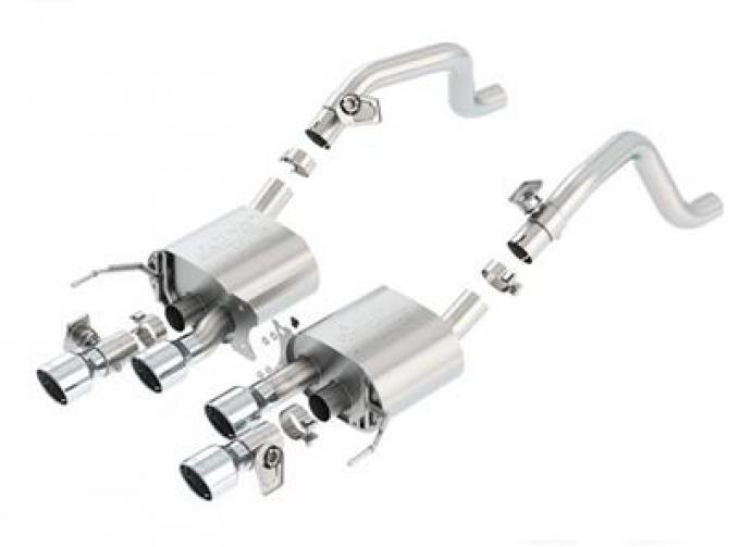 14-19 Borla Exhaust Atak Muffler With NPP Round Intercooled Tips 11856