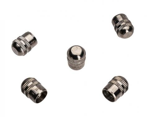 53-62 Tire / Wheel Valve Stem Caps - Metal 5 Piece Set