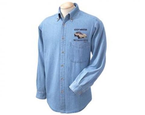 Denim Shirt - Long Sleeve With Special Edition Corvette