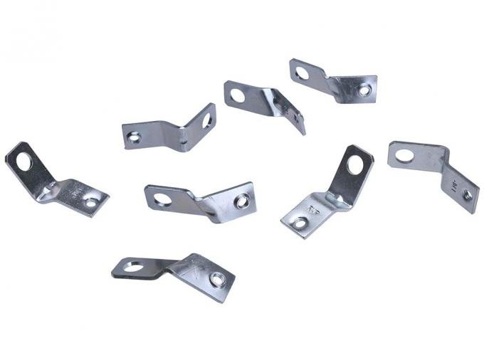 64-70 Ignition Shield Bracket Set Lower - Late 70 - 8 Pieces