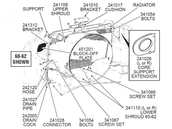 60-62 Fan Shroud - Lower Right