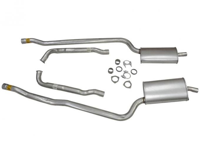 66-67 Exhaust System - 427 Automatic With 2 1/2" Off Road / N11 Mufflers
