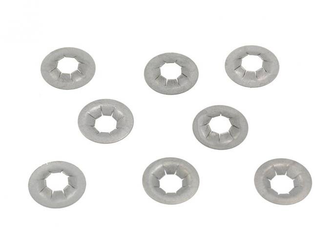 88-89 Wheel Center Cap Emblem Push-in Nut (set Of 8)