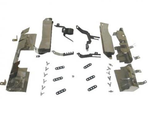 1963 Ignition Shield Set with hardware (Less Top Ignition Shield)