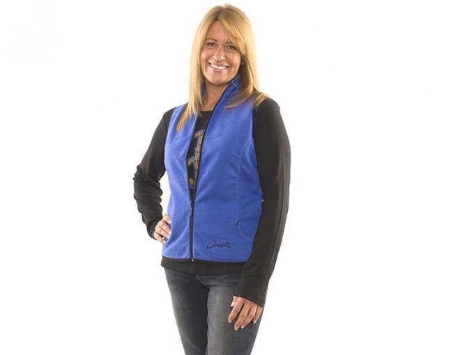 Batik Blue Full Zip Fleece Vest