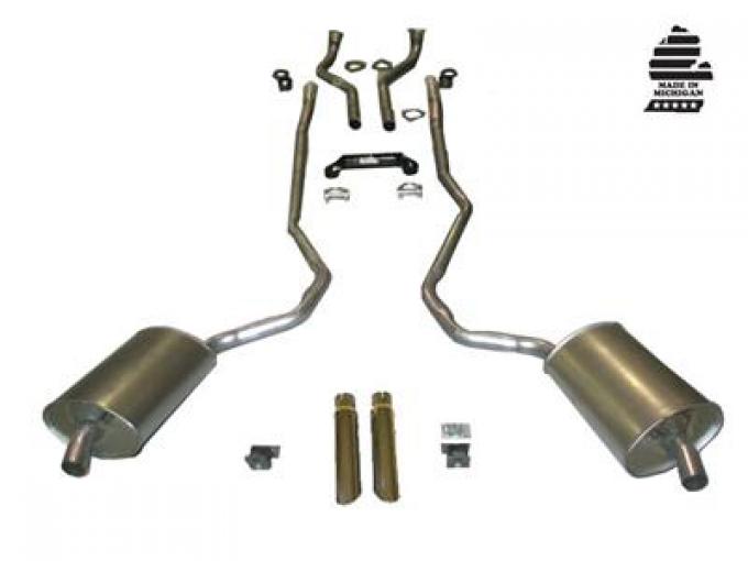 1969 Exhaust System Deluxe 427 4-Speed with OEM Style Welded Muffler