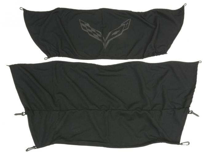 14-19 Rear Window Cargo / Luggage Shade Upper And Lower Cover With C7 Logo