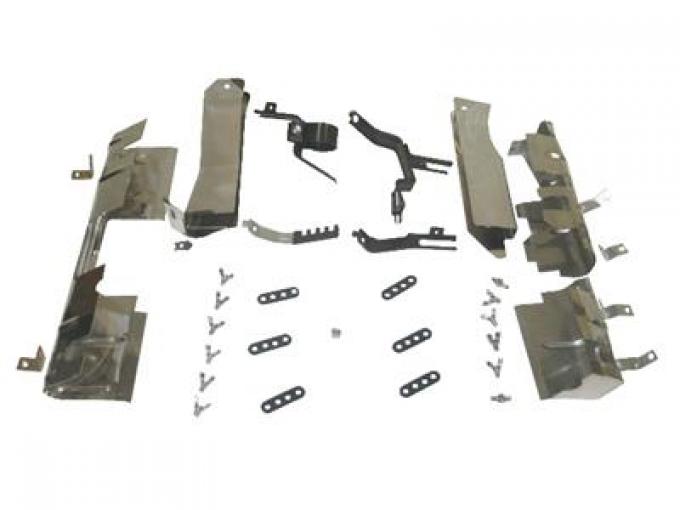 1963 Ignition Shield Set with hardware (Less Top Ignition Shield)
