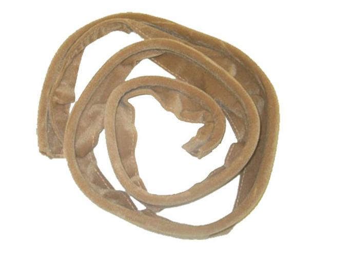 53-57 Soft Top / Convertible Top Rear Bow Weatherstrip - Beige Cloth / Mohair