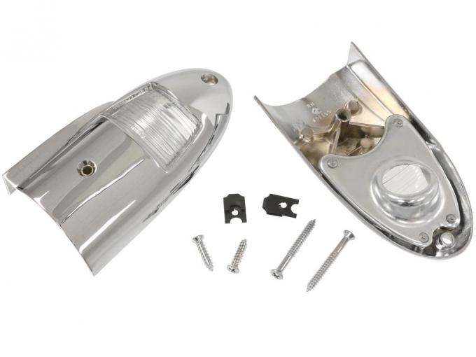 58-60 License Light / Lamp Assembly - With Fasteners Assembled