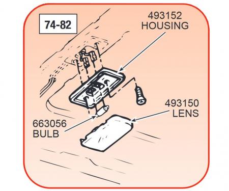 74-82 Dome Light Lens