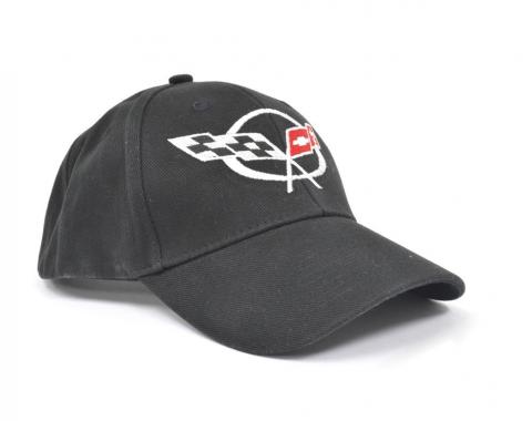 C5 Logo Black Cloth Hat - Velcro Closure