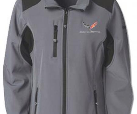 Jacket C7 Corvette Ladies Reebok Graphite Softshell