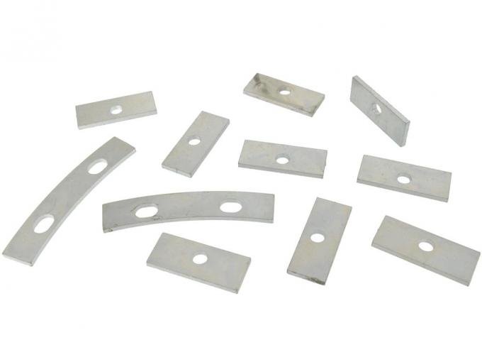 53-57 Grille Oval Mount Retainer Plates - Set of 11