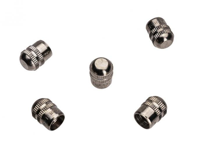 53-62 Tire / Wheel Valve Stem Caps - Metal 5 Piece Set