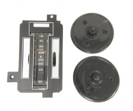 72-75 Heater Control Reface Kit - With Air Conditioning