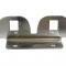 1966L Seat Belt Buckle Bracket On Console - With Holes (1966 Late)