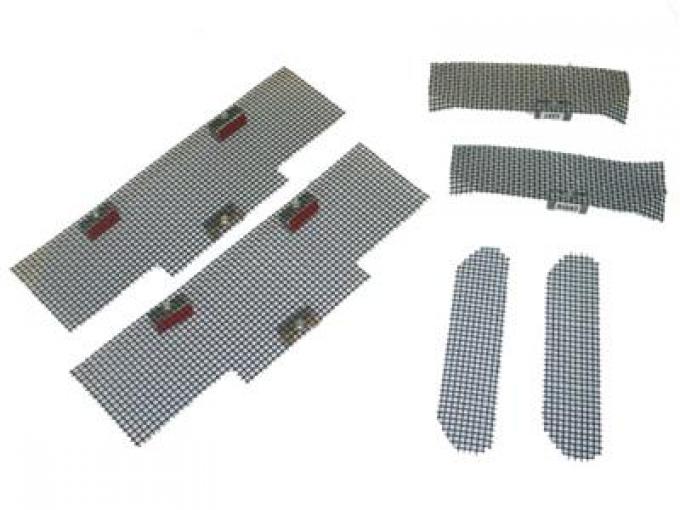 97-04 Brake / Side And Rear Duct Grille / Screen - Black - Set Of 6
