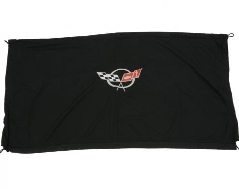 97-04 Rear Window Cargo Shade / Luggage Cover - Coupe Black With C5 Logo