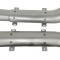 63-64 Exhaust Heat Shield Set - 2" With Straps And Screws