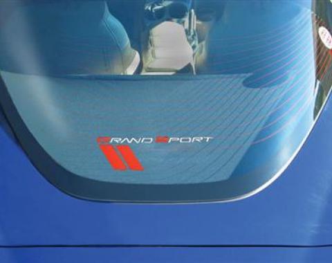 05-13 Rear Window Cargo Shade / Luggage Cover Coupe Black With Grand Sport Logo
