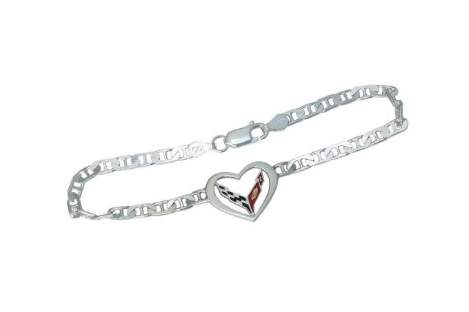 C7 Heart Bracelet - Sterling Silver