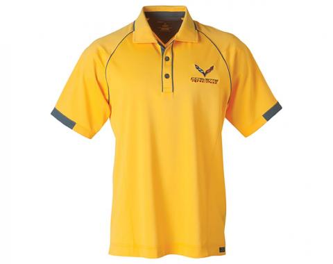 Corvette Racing Yellow & Graphite Polo Shirt