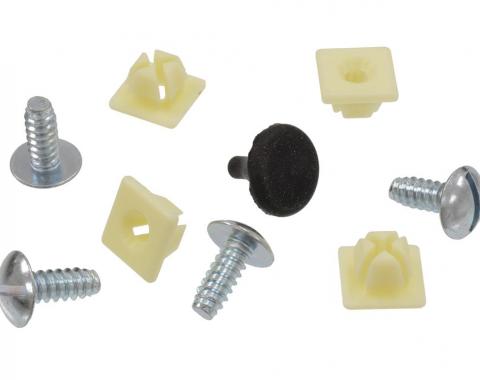 68-72 Front License Plate Screws with Bumper