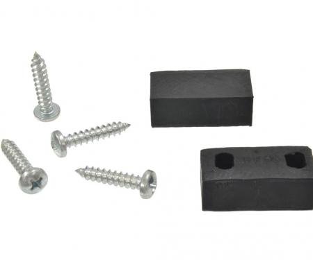 53-57 Hood Stabilizer Blocks with Screws ( 53-55 Replacement )