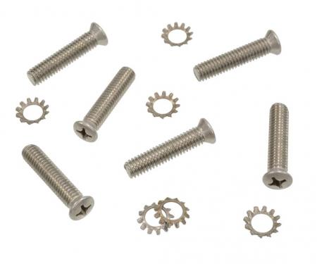 63-67 Door Striker Screws - Stainless Steel - 6 Pieces