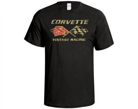 Corvette Vintage Racing Black T-Shirt