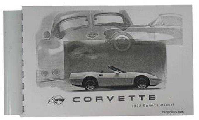 93 Owners Manual Black And White Reprint From GM