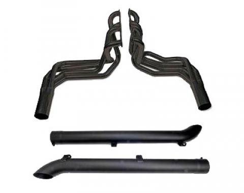 63-82 Side Mount Exhaust Set 327 / 350 Black By Dougs Headers