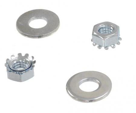 63-66 Dash Pad Nut - With Washer Set 4 Pieces