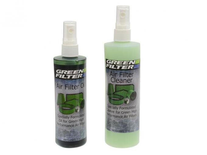 Green High Performance Air Filter Cleaner And Oil Kit
