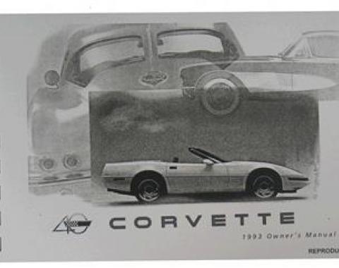 93 Owners Manual Black And White Reprint From GM