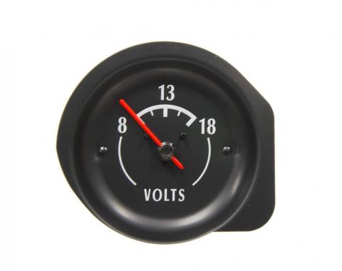 72-74 Voltmeter Gauge - White Letter