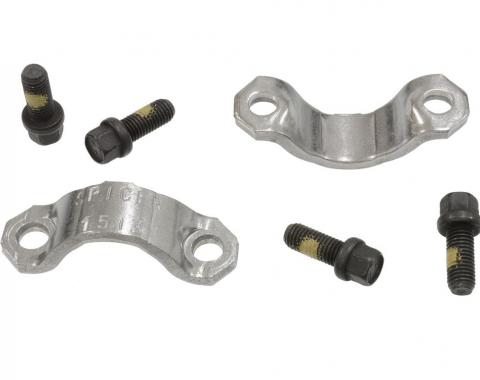 64-70 Front Transmission Slip Yoke Ujoint Retainer Strap with Bolt Kit