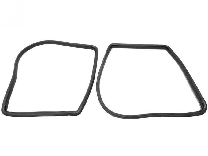 63 Coupe Rear Split Window Channel Glass Weatherstrip - Pair