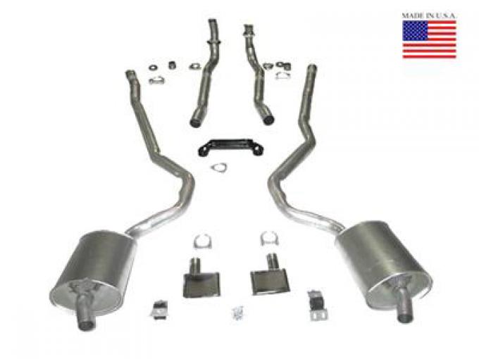 1970-1972 Deluxe Exhaust OEM Welded 327/350 4-Speed Hi Performance 2 to 2 1/2"