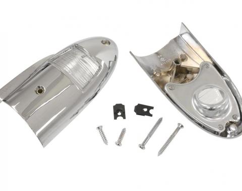 58-60 License Light / Lamp Assembly - With Fasteners Assembled