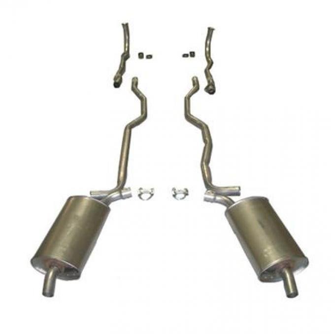 1963 Exhaust System - Complete Aluminized 4 Speed With Automatic 2"
