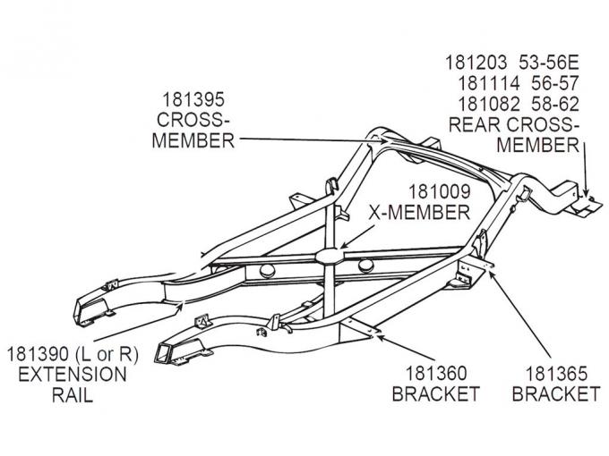 56L-57 Rear Crossmember